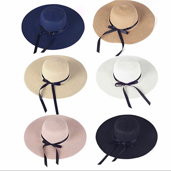 ✨NEW✨ Women Wide Brim floppy foldable hat - BEIGE - Picture 8 of 8